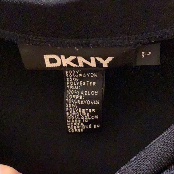 DKNY Skirt Black Size Petite Crepe and Satin - Picture 5 of 6